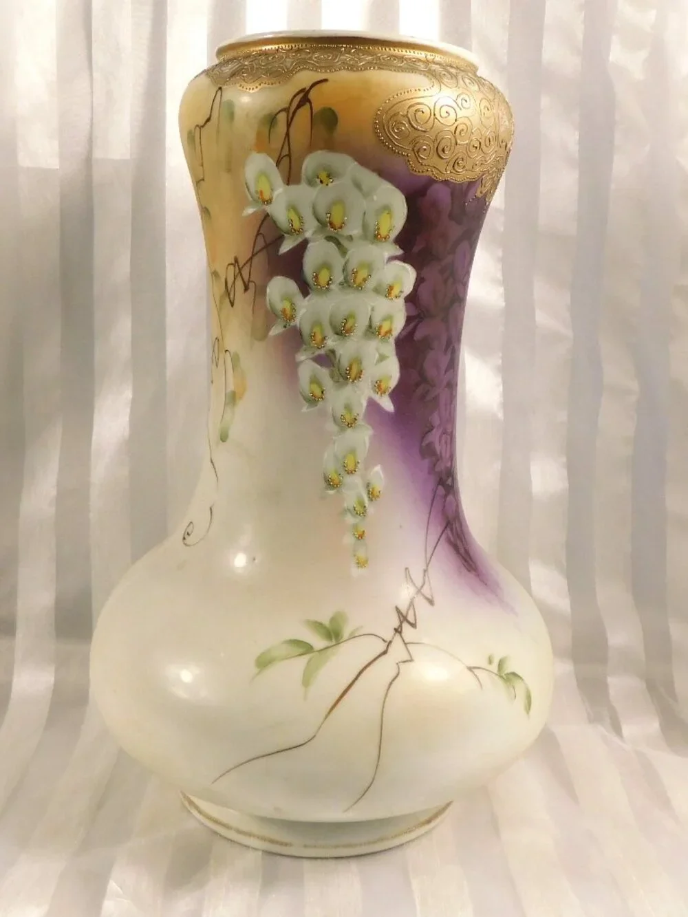 Large Hand Painted and Hand Decorated Vase by Imperial Nippon # 26747
